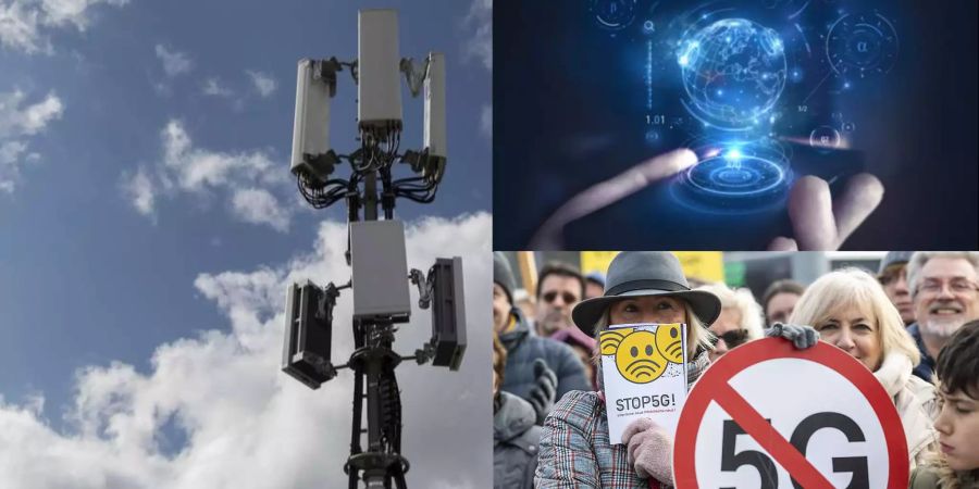 Funkmasten 5G 6G Protest