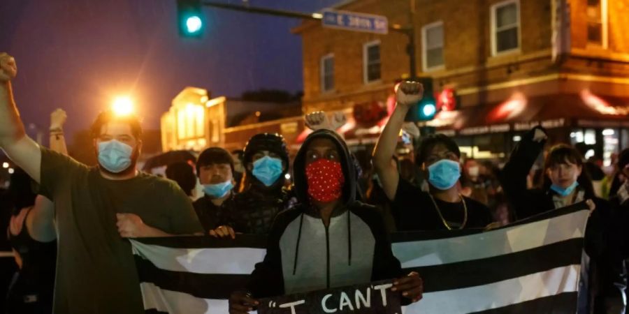 Demonstranten in Minneapolis.