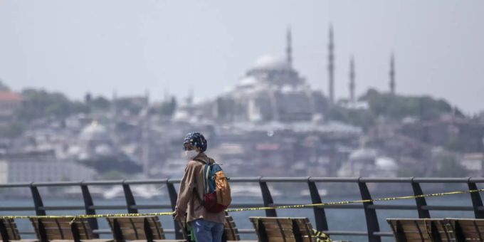 Blick auf die Altstadt von Istanbul. Türkei