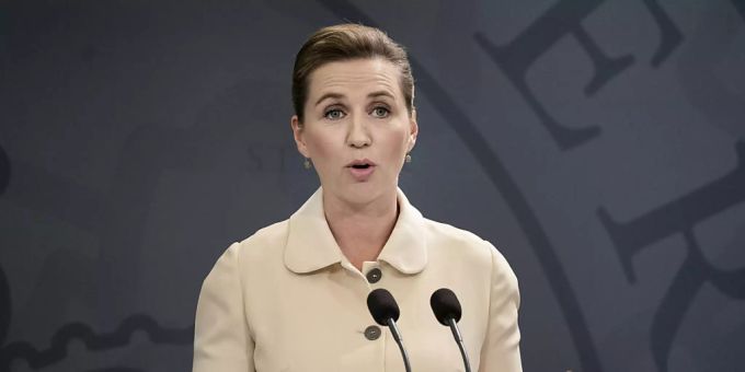 Die dänische Ministerpräsidentin Mette Frederiksen. Foto: Liselotte Sabroe/Ritzau Scanpix Foto/AP/dpa Die dänische Ministerpräsidentin Mette Frederiksen. Foto: Liselotte Sabroe/Ritzau Scanpix Foto/AP/dpa