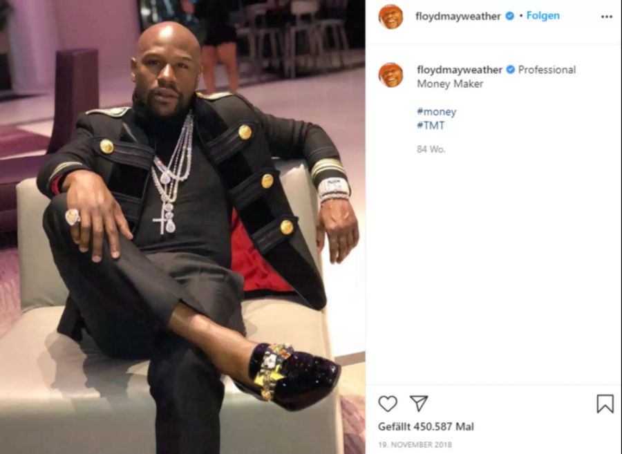 Floyd Mayweather hat sich selbst den Spitznamen «Money» verliehen.