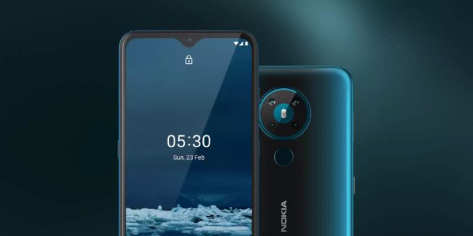 Dir Vorder- und Rückseite des Nokia 5.3. Nokia 5.3