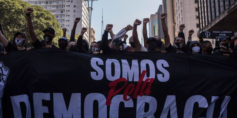 Demonstration gegen die Bolsonaro-Regierung