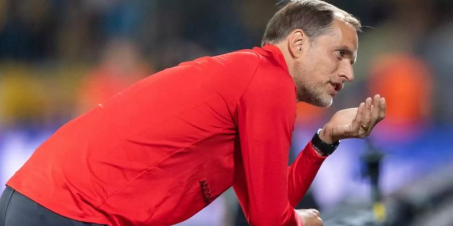 Steht als Meister in Frankfreich mit Paris Saint-Germain fest: PSG-Coach Thomas Tuchel. Foto: Robert Michael/dpa-Zentralbild/dpa