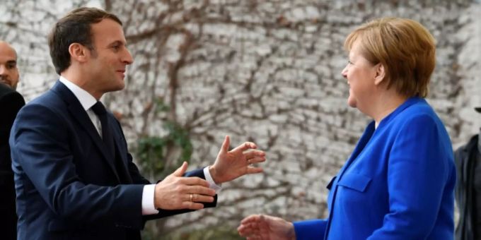 Marcon und Merkel im Januar Marcon und Merkel im Januar