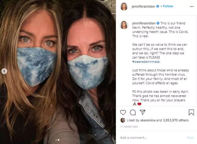 Jennifer Aniston und Courtney Cox. jen
