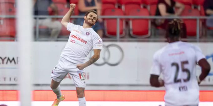 Timothe Cognat feiert sein erstes Super-League-Tor. Servette