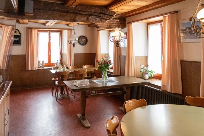 Gasthof Bären bietet diverse Speiseräume und kann damit die Abstandsregeln gut einhalten.