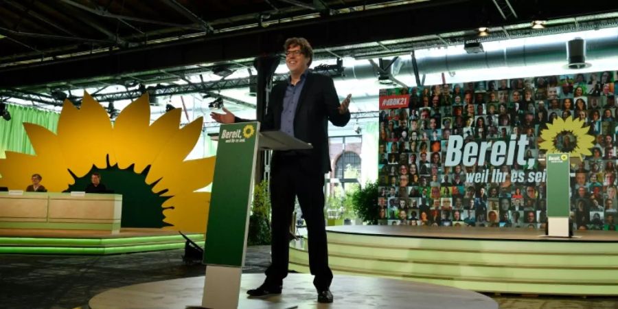 Grünen-Bundesgeschäftsführer Kellner auf dem Parteitag