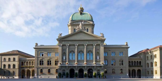 Das Bundeshaus in Bern. Bundesrat