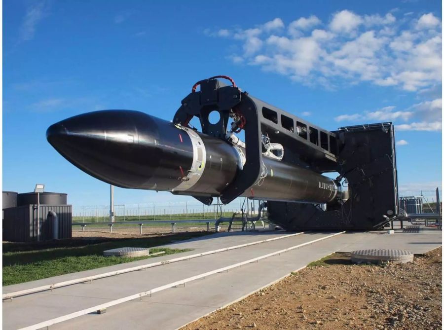 Eine Rakete auf der Mahia Peninsula in Neuseeland.