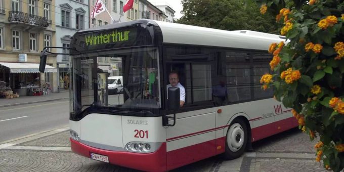 Winterthur - Batterie-Trolleybus schliesst Testbetrieb mit Erfolg ab