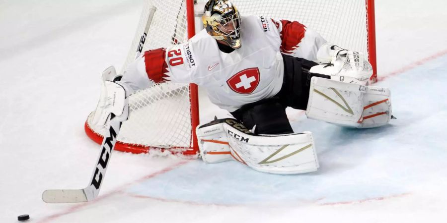 Hatte auch schon einen Shutout – Schweiz-Goalie Reto Berra.