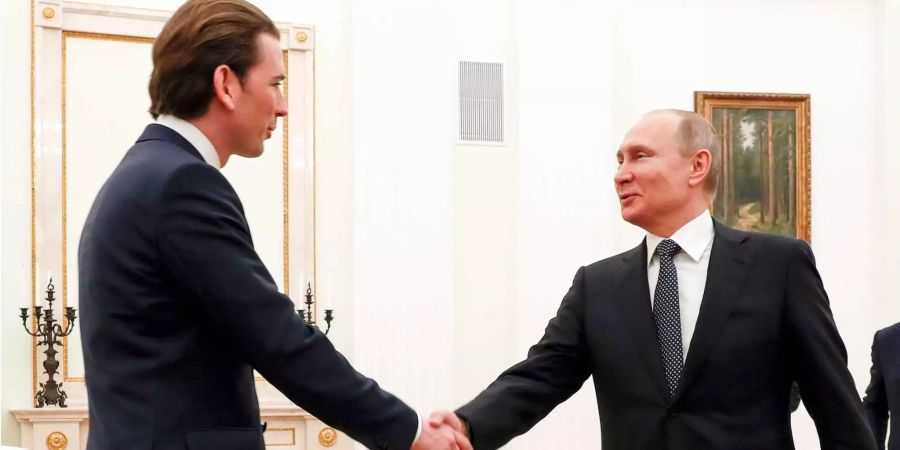 Wladimir Putin trifft sich am Dienstag mit Sebastian Kurz.