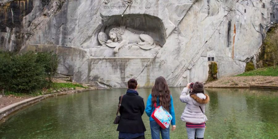 Das Löwendenkmal in Luzern.