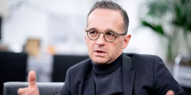 Heiko Maas, Aussenminister, spricht in einem Interview.