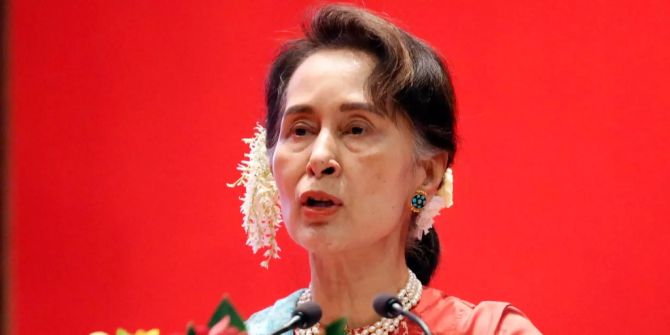 Aung San Suu Kyi, Regierungschefin von Myanmar.