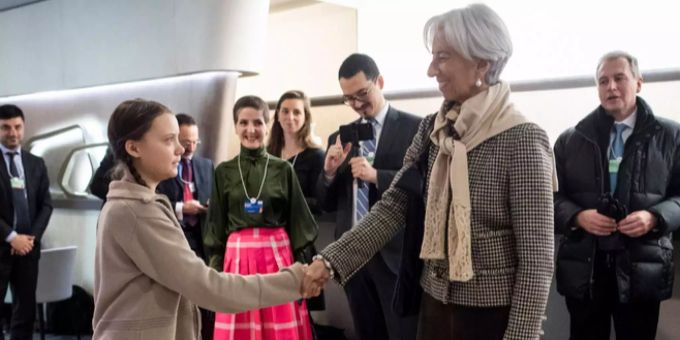 Grosser Greta-Fan - IWF-Chefin Lagarde bewundert Klima-Aktivistin