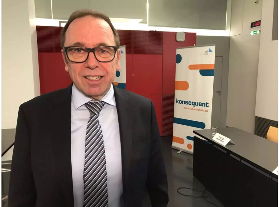 Datenschutz-Beauftragter Bruno Baeriswyl betont: «Nur wer über seine Daten selbst bestimmt, kann sich vor Manipulationen schützen.»