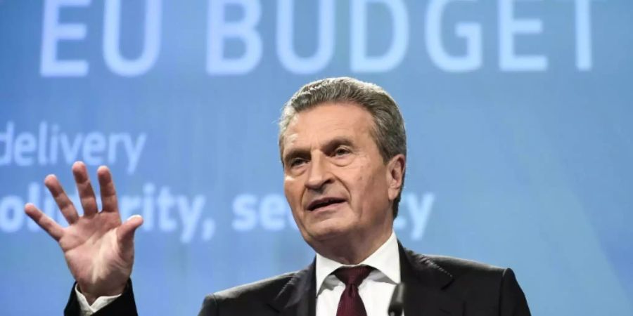 EU-Haushaltskommissar Günther Oettinger