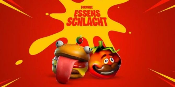 Das Essensschlacht Logo aus Fortnite.