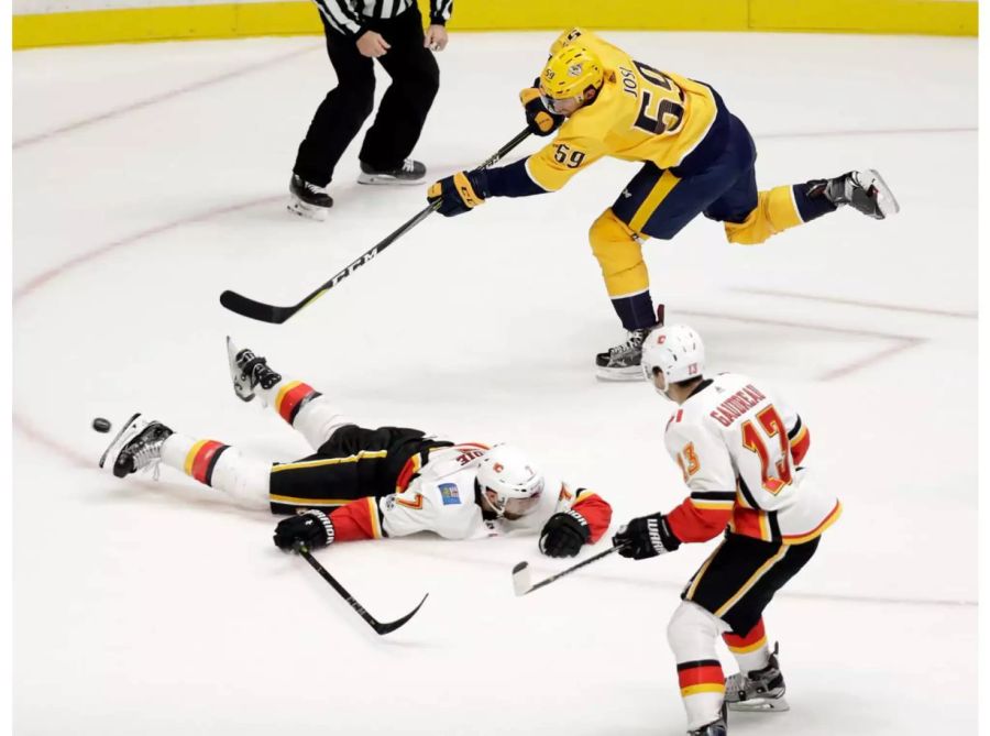 Trotz Josis Treffer zum 2:0, verlieren die Predators.