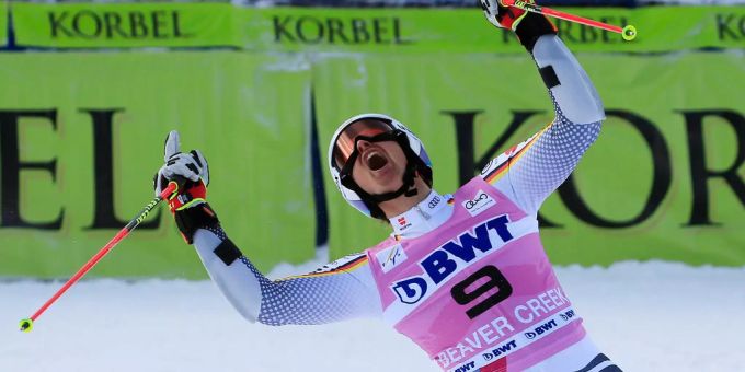 Stefan Luitz nach seinem zweiten Rang im Riesenslalom von Beaver Creek. stefan luitz