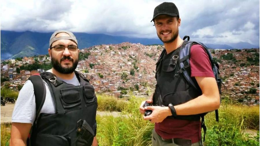 Der Italiener Roberto Di Matteo und Filippo Rossi (rechts) in Caracas.