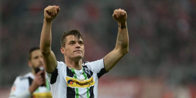 Granit Xhaka im Dress von Mönchengladbach im Jahr 2015. Granit Xhaka im Dress von Mönchengladbach im Jahr 2015.