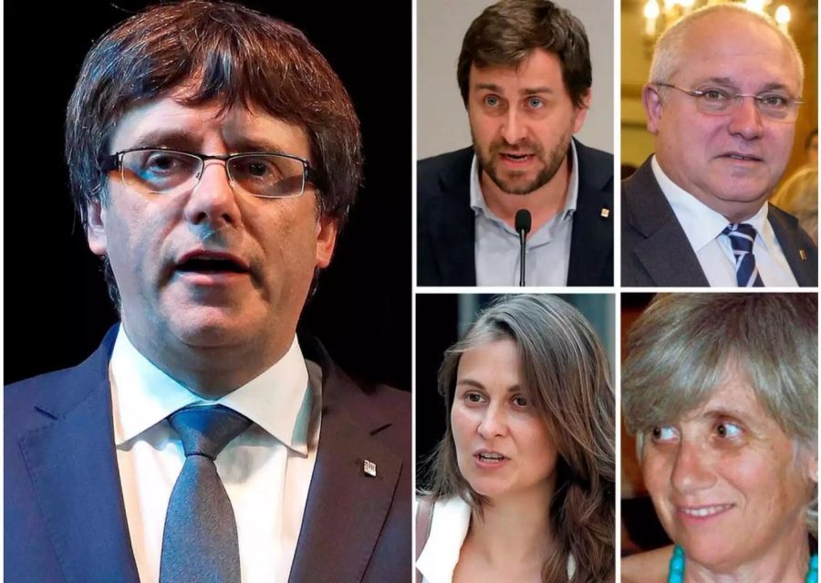 Gegen Puigdemont und vier Minister läuft ein internationaler Haftbefehl.