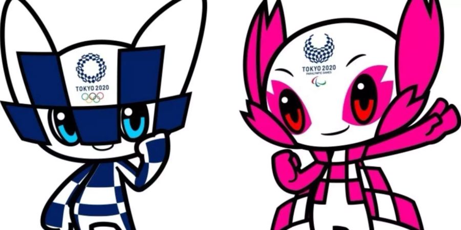 Die Olympischen Maskottchen für Tokio 2020.