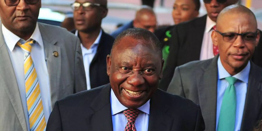 Cyril Ramaphosa wird am Donnerstag als Präsident vereidigt.