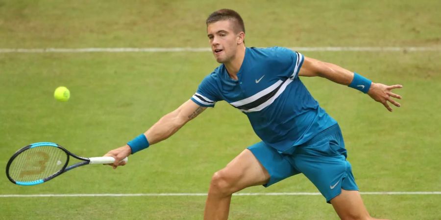 Borna Coric sorgt mit seinem Sieg in Halle für Aufsehen.