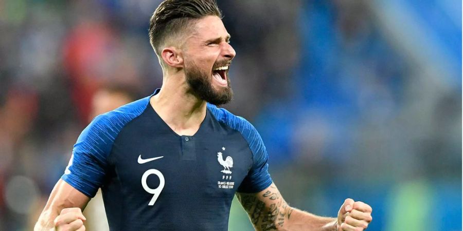 Über seine eigenen Skorerpunkte kann er sich kaum freuen: Olivier Giroud ist der mannschaftsdienliche Stürmer