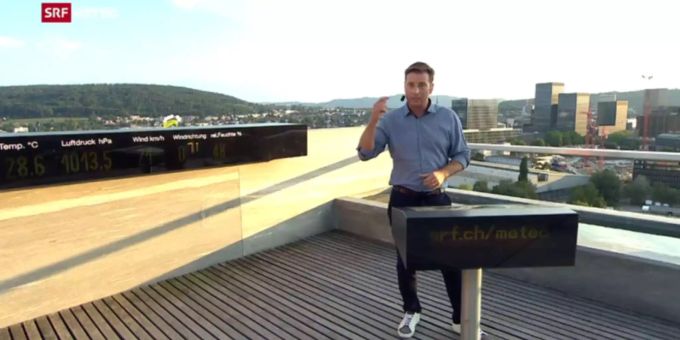 Ballone weggewindet - Greenpeace vermasselt PR-Aktion bei SRF-«Meteo»