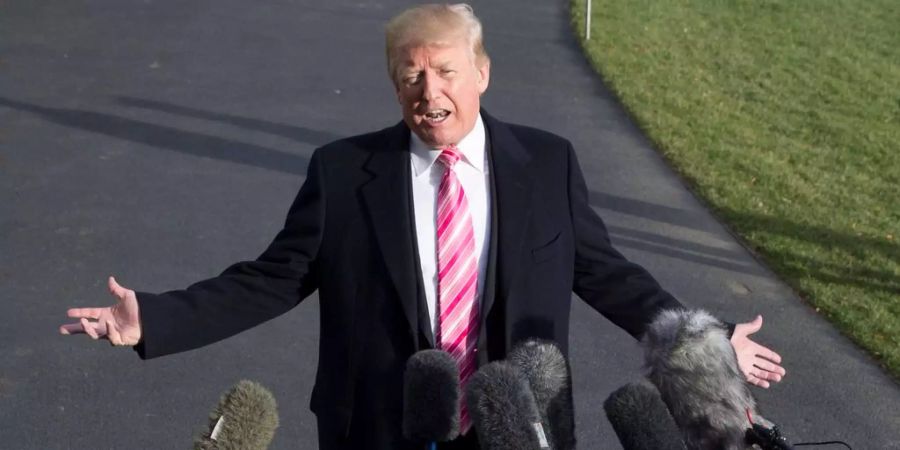 Es sei eine Situation, mit der man umgehen müsse, sagte Donald Trump zur erneuten Provokation aus Nordkorea.