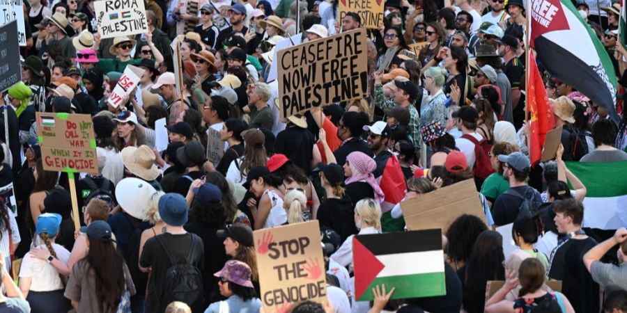 Pro-Palästina Demonstration Brisbane