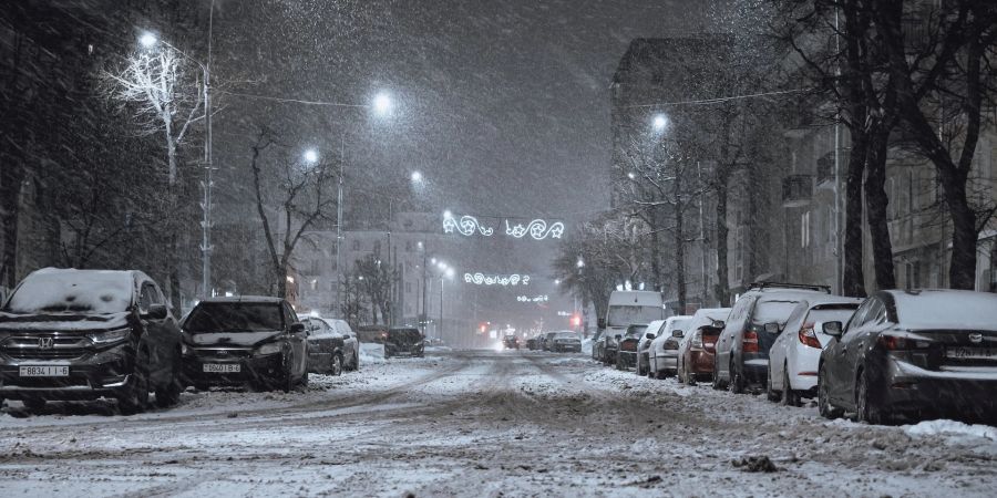 Parkieren Winterdienst Eis Schnee