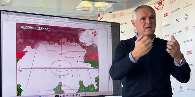 Pierluigi Tami, Direktor der Schweizer Nati, erklärt seine Schlüsse aus der Quali-Analyse. Schweizer Nati