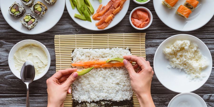 Sushi gelingt am besten, wenn der richtige Reis dazu benutzt wird.