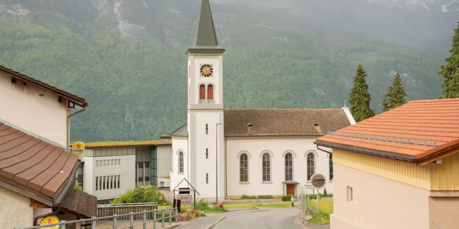 Die Kirche St. Gallus in Quarten im Kanton St. Gallen.