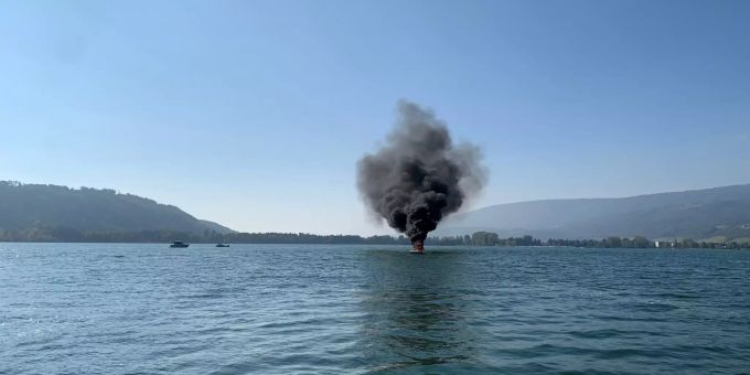 Durch den Brand kam es zu einer starken Rauchentwicklung. Kantonspolizei Bern