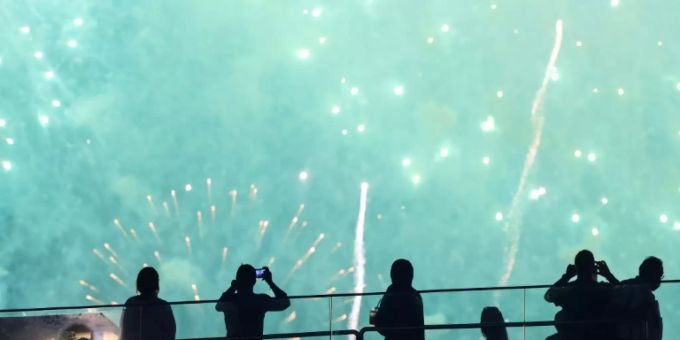 Ein Feuerwerk. (Symbolbild) feuerwerk