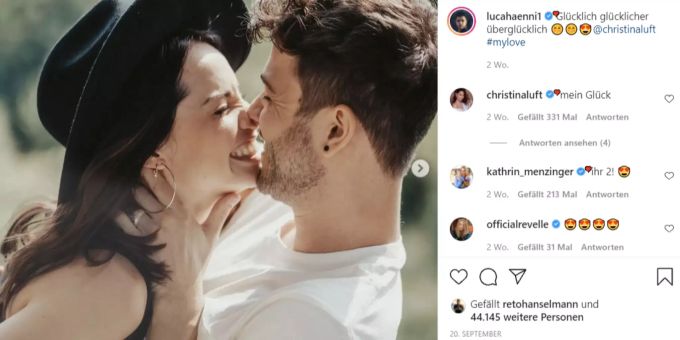 Was wohl Freundin Christina zu Luca Hännis neuem Look sagt? Luca Hänni