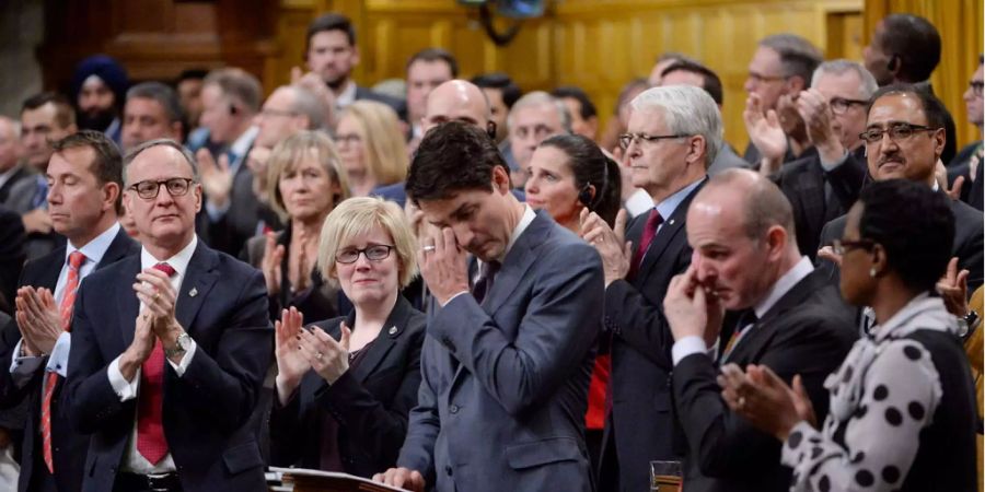 Premierminister Trudeau bei der offiziellen Entschuldigung.