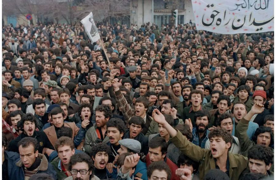 Demonstranten im Iran.