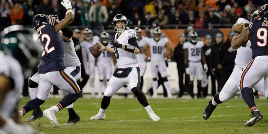 Philadelphia Eagles im Spiel gegen die Chicago Bears.