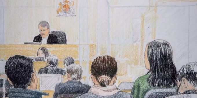 Die in Kanada festgenommene Finanzchefin Meng Wanzhou kommt vorerst gegen Kaution auf freien Fuss. Huawei Finanzchefin Wanzhou vor Gericht.