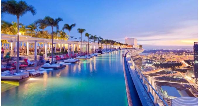 Infinity-Pool in Singapur.
