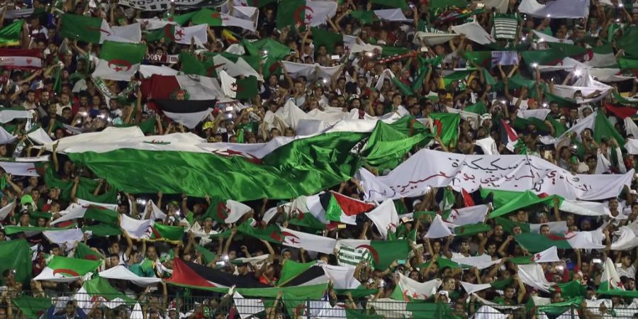 Fans von Algerien.